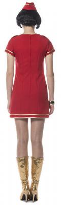 L3200142-44 Damen Flugbegleiterin rot Stewardess Gr.44 - 1