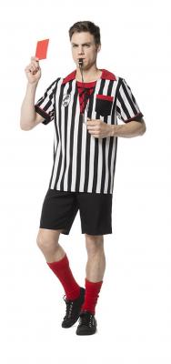 L3301400-60-A schwarz-weiß Herren Schiedsrichter Fußballerkostüm Gr.60 - 0