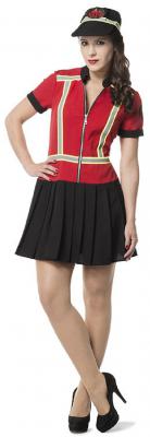 L3201270-34 Damen Feuerwehrkostüm Feuerwehrkleid Gr.34 - 1