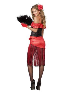 W4530-40 Damen Spanierin Kostüm Flamencokleid Gr.40 - 2