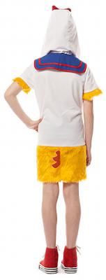 L3102010-140 gelb-weiß Kinder Duck Enten Marinekleid Gr.140 - 1