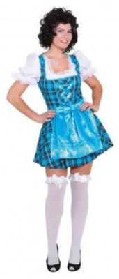 O9391-34-A türkis kurz Damen Bayernkleid Dirndl Gr.34