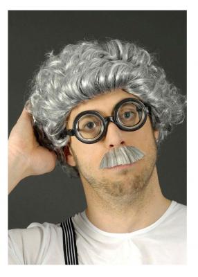 K11275158 grau Damen Herren Kuzhaaar Oma Opa Perücke - 1