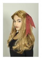 K11279715 blond Damen Piraten Perücke mit Schleifen