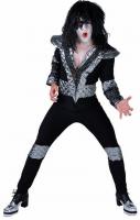 M214214-S schwarz Herren Rockstarkostüm Discokostüm Partykostüm Gr.S