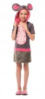 L3100440 Kinder Mädchen Maus Kostüm-Kleid