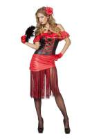 W4530 Damen Spanierin Kostüm Flamencokleid