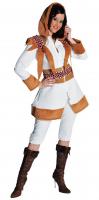 M211142 Damen Eskimo Kostüm-Kleid Eskimodame Eskimofrau
