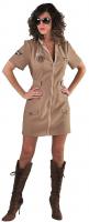 M215134 beige Damen Pilotin Kampfpilotin