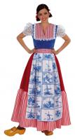 M210136 Damen Holländerin Kleid lang Holandkostüm