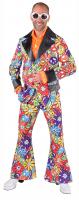 M217226 smile bunt Herren Hippie Anzug Partyanzug Discoanzug