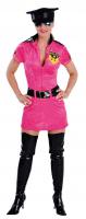 M212112 pink Damen Polizeikleid Polizeikostüm