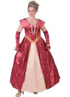 M217110-8 bordeaux Damen Rokoko Kleid Kostüm Marquisin Prinzessin
