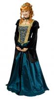 K31250587 dunkel-blau Damen Rokoko Kleid Barock Kostüm
