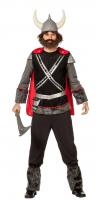 L3301470 schwarz rot Herren Barbaren Kostüm Wikinger