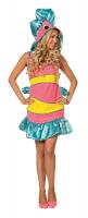 L3202281 bunt Damen Clownfisch Fischkleid