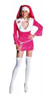 M211129 pink Damen Ordensdienerin Nonnen Kleid