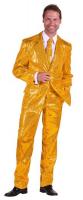 T2206-1400 gold Herren Pailletten Anzug Jackett Sakko Hose Disco Kostüm