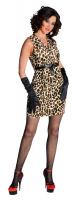 M210155-A leoprint-braun Damen Leoparden Kleid Panter Lady