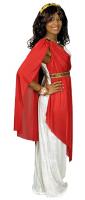K31250588-A weiß-rot Damen Römer Kostüm Römerin Toga