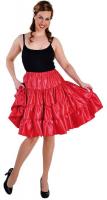 M212111-7 rot Damen Satin-Petticoat-Unterrock