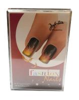 R46502 gelb-schwarz Damen Fashion Nails Halloween Flamme