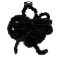 W21050-00 schwarz Marabu Besatz Federschal länge ca.10 Meter