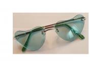 W20021-2 grün Damen Herren Herz-Hippiebrille