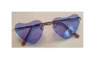 W20021-1 blau Damen Herren Herz-Hippiebrille