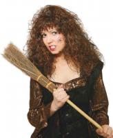 O30848-00 braun Damen Perücke Neandertalerperücke Dschungelperücke