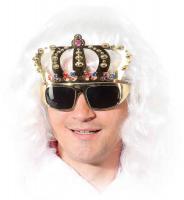 O47666-25-A goldfarbende Kronenbrille Funbrille Spaßbrille