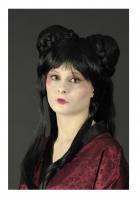 K11272701 schwarz Damen Langhaar Feen Märchen Perücke